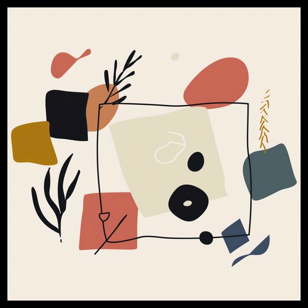 Plakat 60x60cm Abstrakcyjny Dialog zdjęcie 2