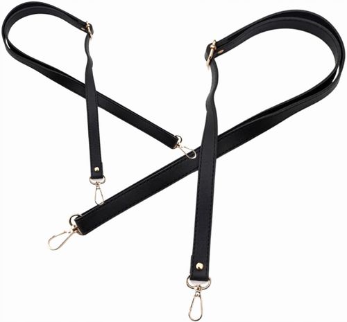 Regulowany Pasek Do Torby Torebki Skórzany Czarny na Arena.pl