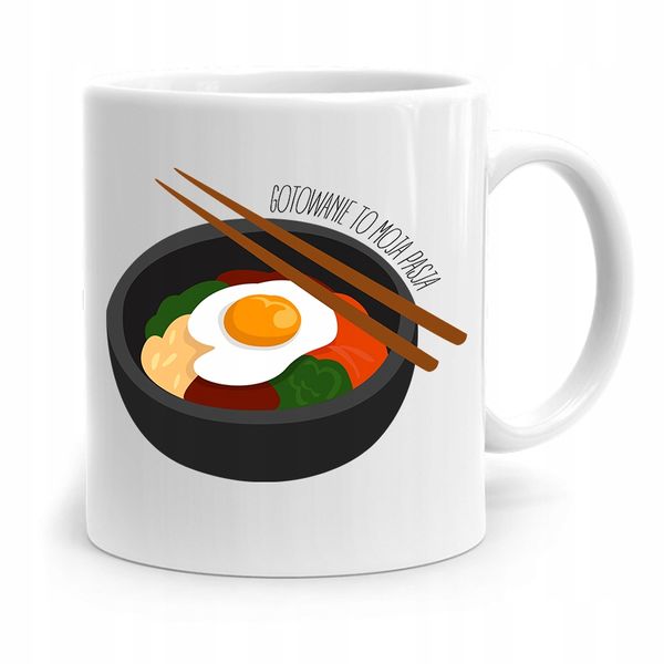 Kubek Prezent Dla Kucharza Gotowanie To Moja Pasja Z Nadrukiem Ze Zdjęciem zdjęcie 1