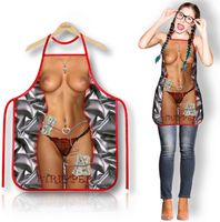 Fartuszek Kuchenny „Stripper” – Seksowny Nadruk Z Bielizną I Dolary!