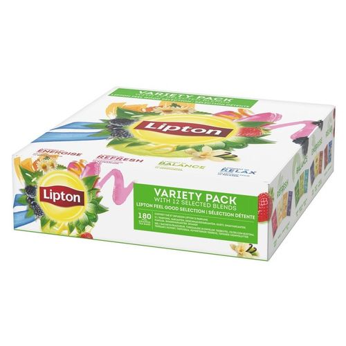 Herbata LIPTON Variety Pack, zielona ekspresowa zestaw, 180 kopert na Arena.pl