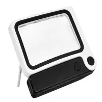 Lupa 3.5x składana szkło powiększające czytania stojąca podświetlana