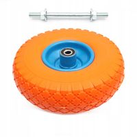 KOŁO PEŁNE DO WÓZKA TACZKI 300-4 ( 260x85 ) + OŚ 12mm