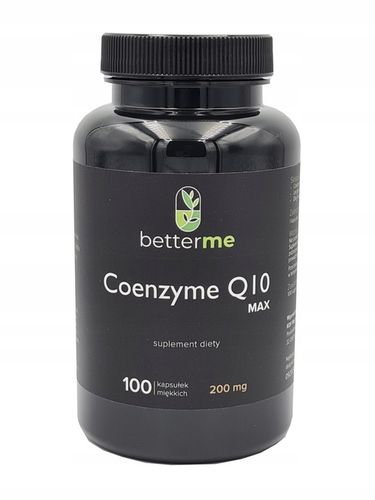 Koenzym Q10 max BetterMe 200mg 100szt w oleju lnianym super przyswajalność na Arena.pl