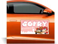 Magnes na samochód reklama magnetyczna GOTOWE WZORY PROJEKT GOFRY
