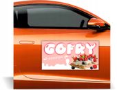 Magnes na samochód reklama magnetyczna GOTOWE WZORY PROJEKT GOFRY