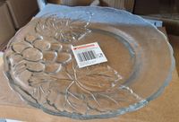 TALERZ SZKLANY PŁYTKI OBIADOWY WINOGRONO 25 CM