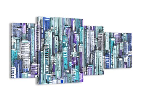 Obraz Na Płótnie - Drapacze Chmur - 120X70 Cm - Dl120X70-3857 na Arena.pl