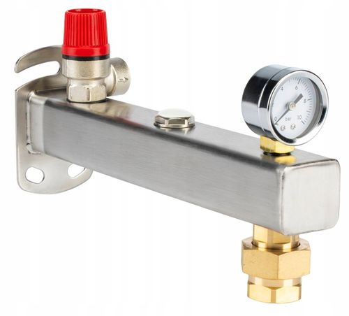 GRUPA BEZPIECZEŃSTWA DO NACZYNIA DO C.W.U 6 BAR STAL NIERDZEWNA INOX IGB na Arena.pl