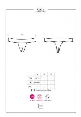 bielizna letica stringi otwarte czarne l/xl na Arena.pl