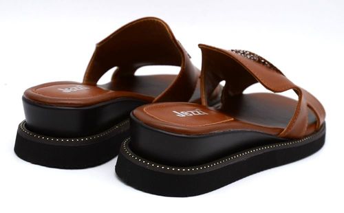 Klapki damskie JEZZI RMR2267- 9 - brązowe 38 na Arena.pl