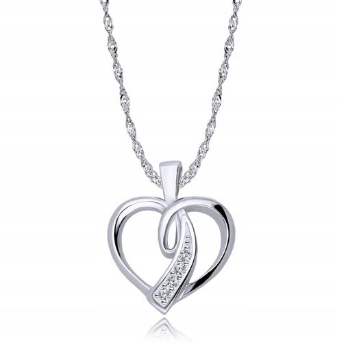 Srebrny Łańcuszek 925 Serce Serduszko Grawer na Arena.pl