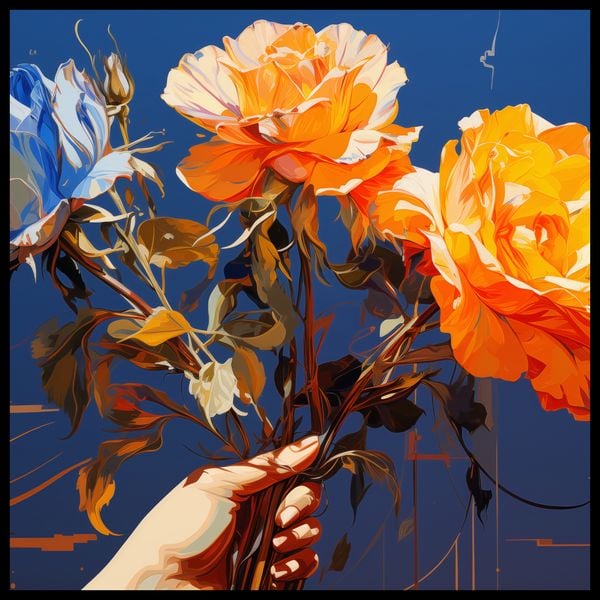 Plakat 90x90cm Żywy Uścisk zdjęcie 2