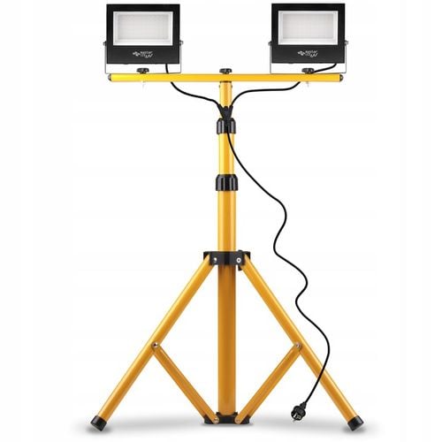 ZESTAW HALOGEN naświetlacz 2x 50W 4500K LAMPA LED STATYW budowlany na Arena.pl