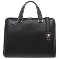 VERA PELLE torebka skórzana teczka A4 torba na laptopa V410 czarna