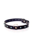 fetish b   series collar   2 cm turquoise crystal