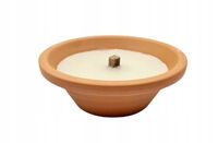 Znicz klasyczny ceramiczny ODKRYTY Gliniany 12 sztuk kamionka