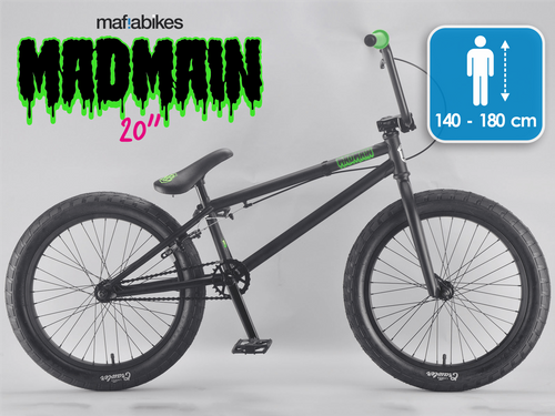 Rower BMX MAFIABIKES Madmain 20” Flat Black na Arena.pl