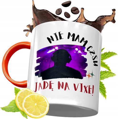 Kubek Pomarańczowy Dla Dja Prezent Z Nadrukiem Ze Zdjęciem na Arena.pl