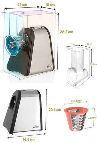 SZATKOWNICA ELEKTRYCZNA ROZDRABNIACZ DO WARZYW OWOCÓW 4 KOŃCÓWKI 200W na Arena.pl