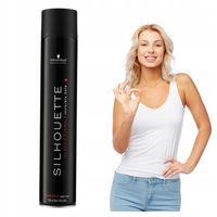 Schwarzkopf Silhouette CZARNY lakier Super Hold mocny do włosów 750ml