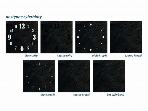 ZEGAR SZKLANY ROMB - Futro na Arena.pl