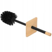 SZCZOTKA DO WC ŁAZIENKI METAL BAMBUS LOFT CZARNA TOALETOWA WOLNOSTOJĄCA