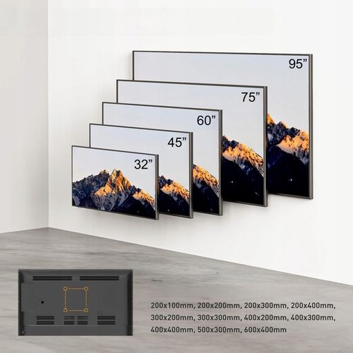 Certyfikowany Solidny Obrotowy Uchwyt do Telewizora Wieszak TV 32"-95" na Arena.pl