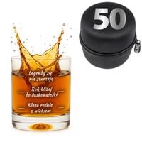 Urodzinowa szklanka do whisky - prezent na 50 urodziny