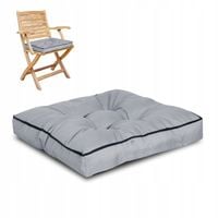 Poduszki na krzesła ogrodowe Poduszka na Krzesło Ogrodowe 50x50 cm szara