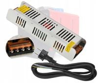 Zasilacz 12V 16,5A 200W do WEBASTO dewasto nagrzewnicy + PRZEWÓD 3m 230V