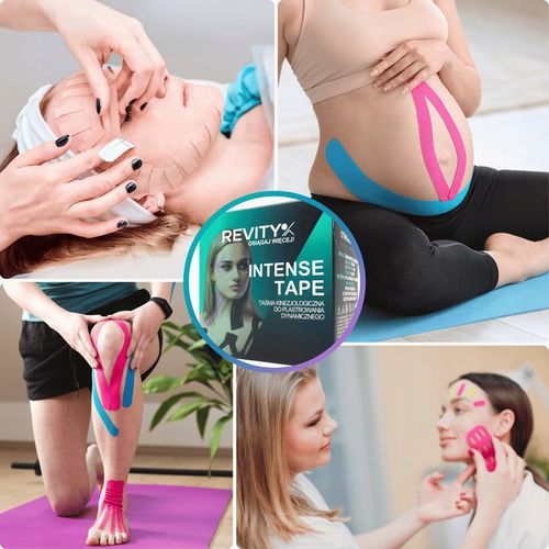 TAŚMA DO BIUSTU TAPINGU TWARZY 5m KINEZJOLOGICZNA KINESIO LIFT TAPE TEJPY na Arena.pl