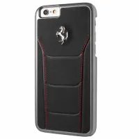 ferrari hardcase fesehcp6bkr iphone 6/6s488 black/red stiching
