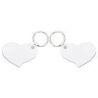 Dwustronny brelok z MDF-u do sublimacji - serce Lover