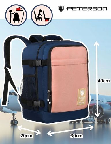 Plecak podróżny kabinowy podręczny pojemny do samolotu Wizzair 40x20x30 na Arena.pl