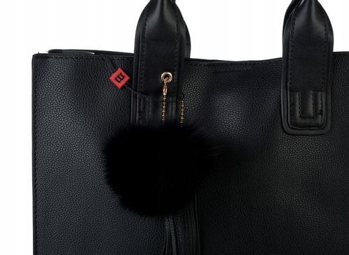 KLASYCZNA TORBA Z POMPONEM MONNARI MIEJSKA SHOPPER POJEMNA PREMIUM na Arena.pl