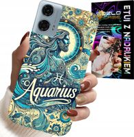 ETUI DO MOTOROLA G34 5G - ZNAK ZODIAKU, WODNIK, ASTRONOMIA PLECKI