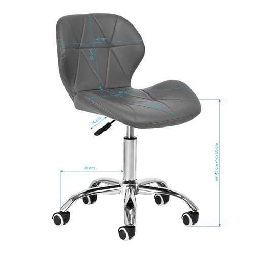 Taboret kosmetyczny QS-06 szary na Arena.pl