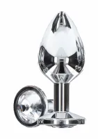 toyjoy starlight booty jewel small aluminiowy z ozdobnym kryształem