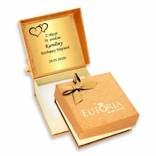 Złoty Łańcuszek Nieskończoność Celebrytka Grawer zdjęcie 11