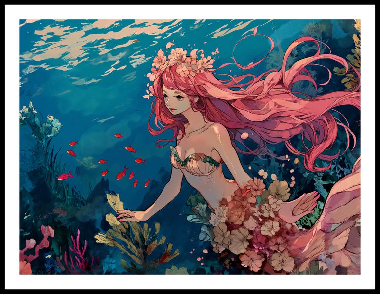 Plakat 80x60cm Nimfa Oceanu zdjęcie 3