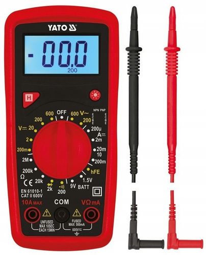 YATO MIERNIK UNIWERSALNY CYFROWY MULTIMETR RĘCZNY TESTER BUZER YT-73081 na Arena.pl