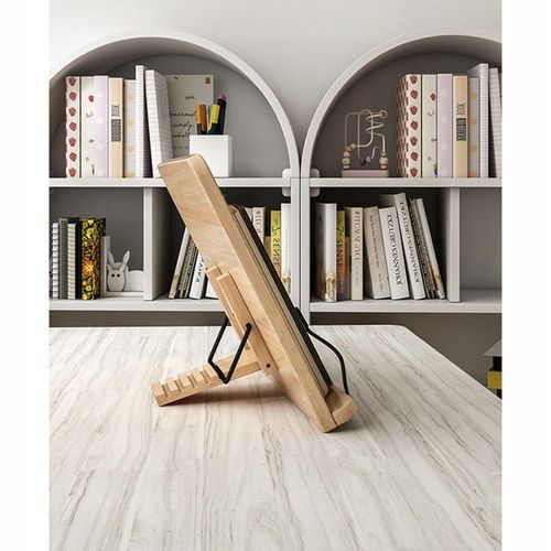 Stojak Podstawka na Książkę Bambusowa Regulowana Podpórka pod Tablet na Arena.pl