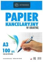 PAPIER KANCELARYJNY W KRATKĘ A3 100 SZT INTERDRUK