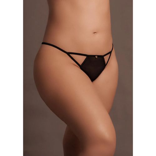 julie - elastic mesh thong with open crotch , adjustable sliders and na Arena.pl
