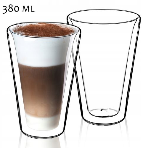 Szklanki Termiczne Do Kawy Latte + Łyżeczki 2szt na Arena.pl