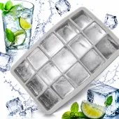 Forma silikonowa do kostek lodu na duże kostki foremki na lód kostka drinki