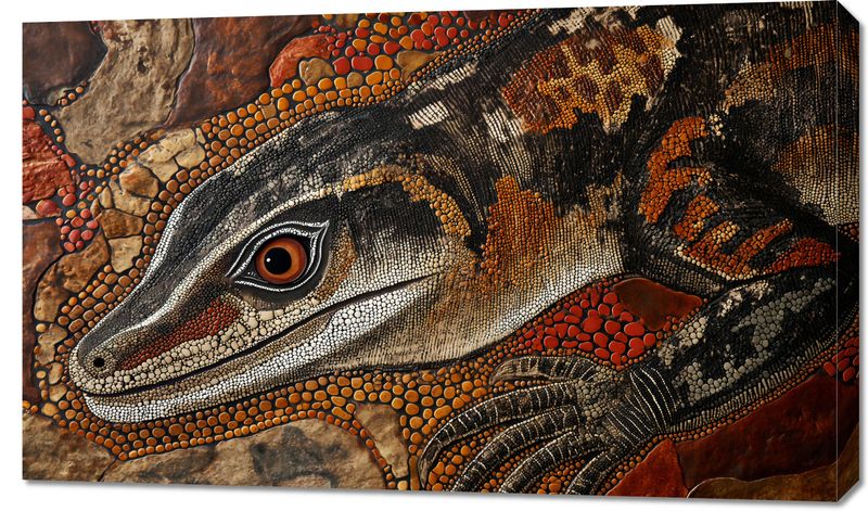 Obraz 100x60cm Oko Jaszczurki zdjęcie 1
