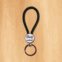 Brelok okrągły pleciony z Twoim zdjęciem