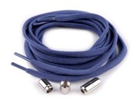 Sznurówki elastyczne z blokadą, niebieskie, 100 cm